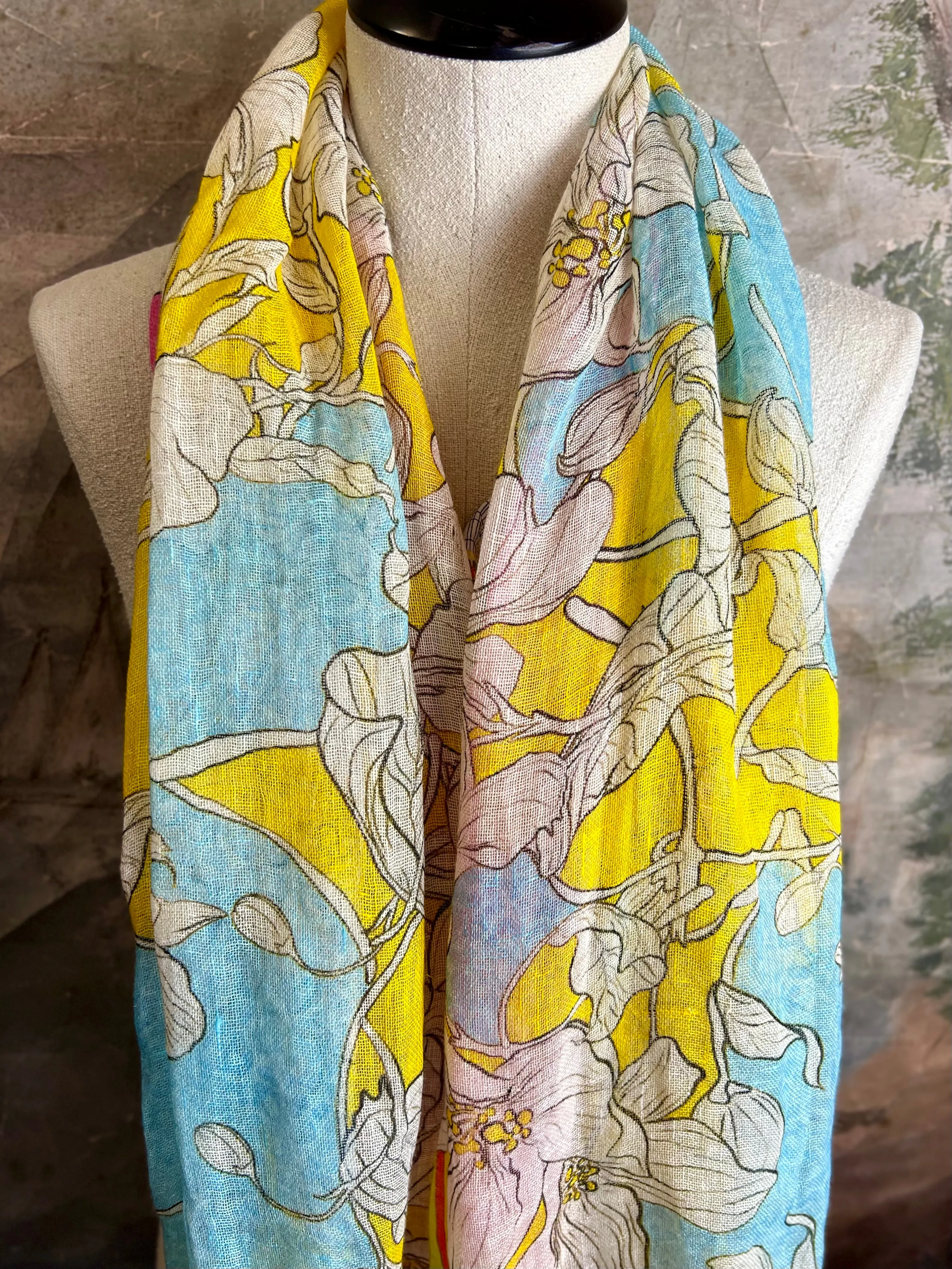 1.21 Poetic Linen Scarfs- #4 VIVIAN