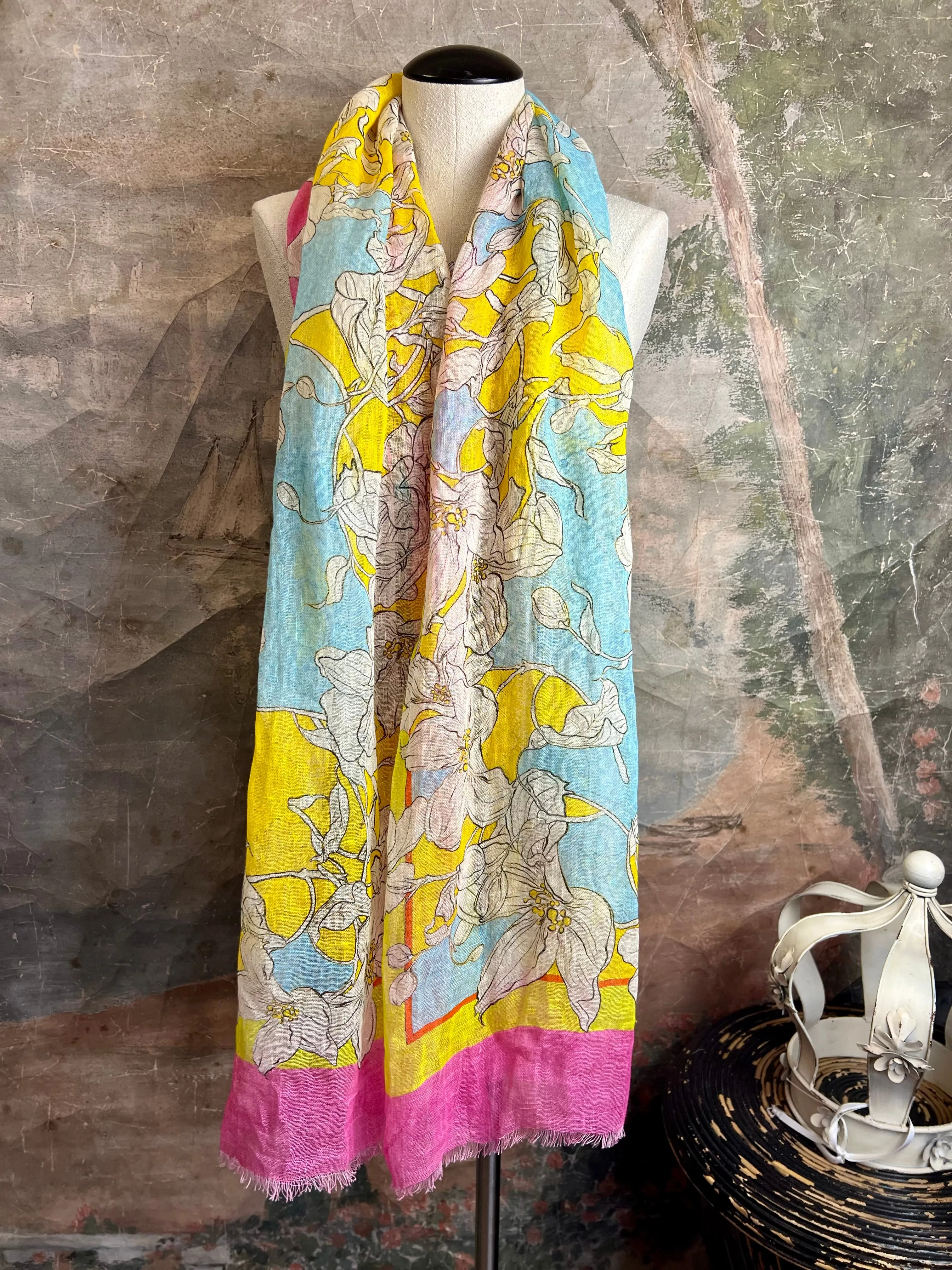 1.21 Poetic Linen Scarfs- #4 VIVIAN