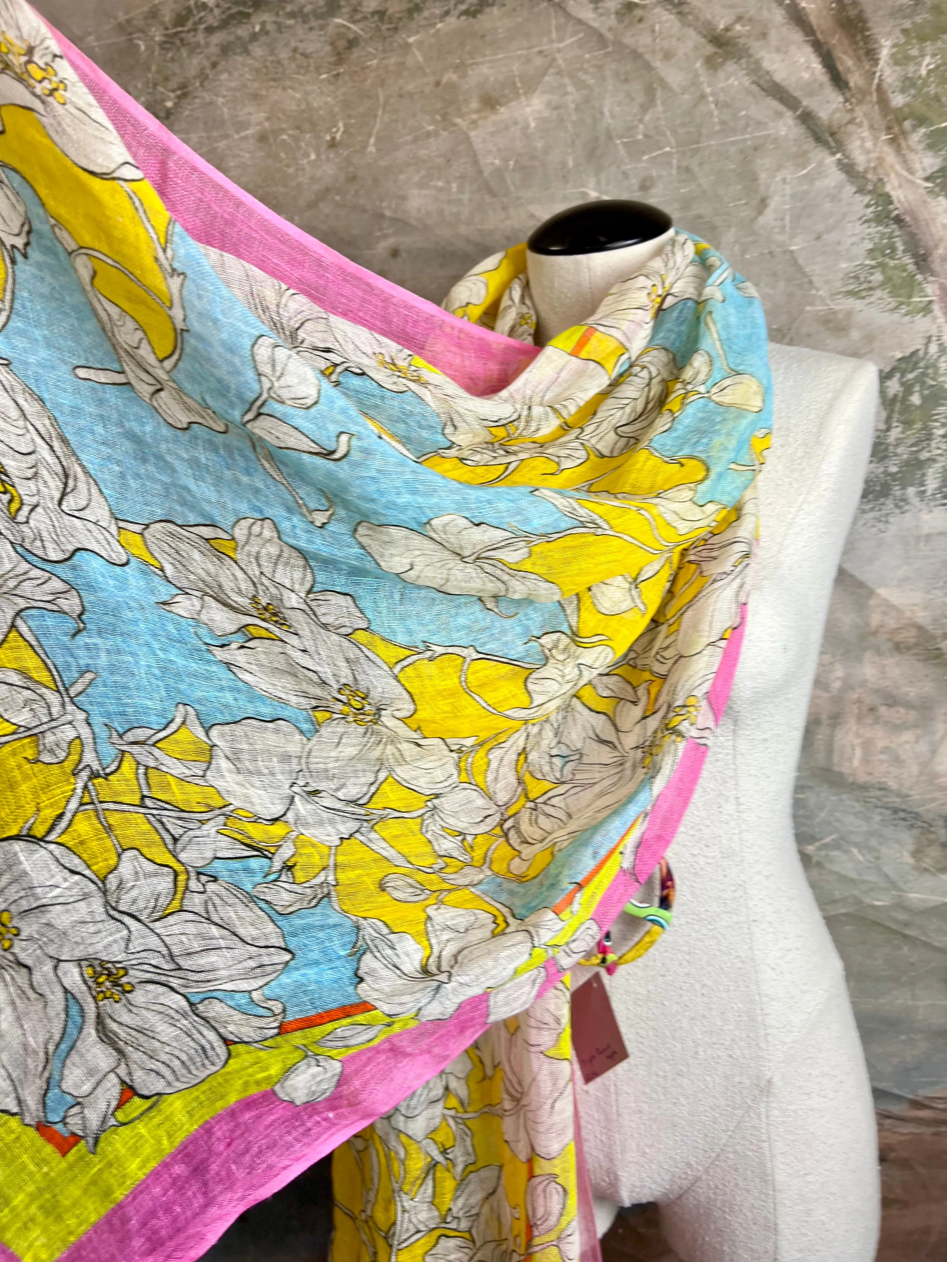 1.21 Poetic Linen Scarfs- #4 VIVIAN