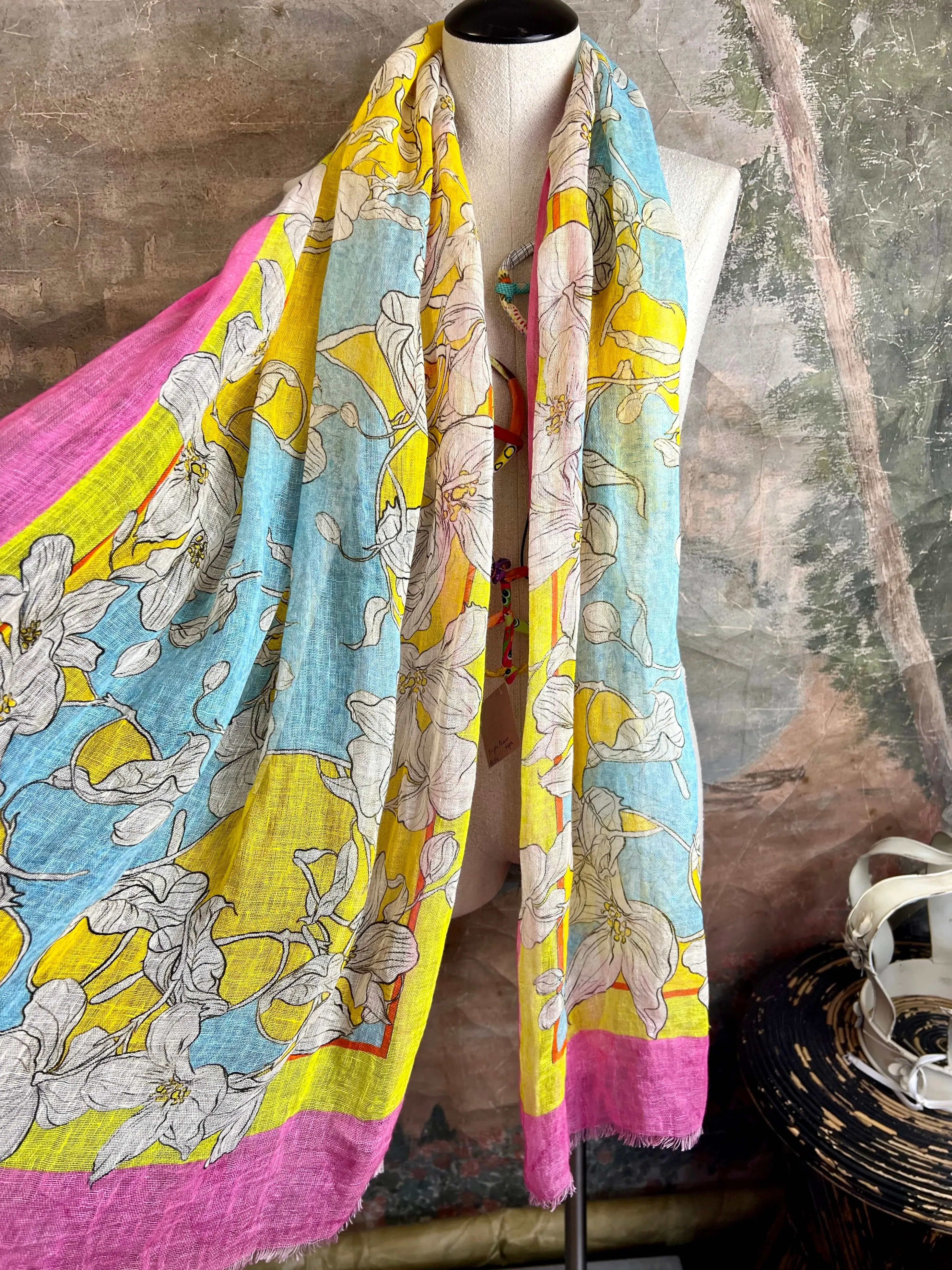 1.21 Poetic Linen Scarfs- #4 VIVIAN