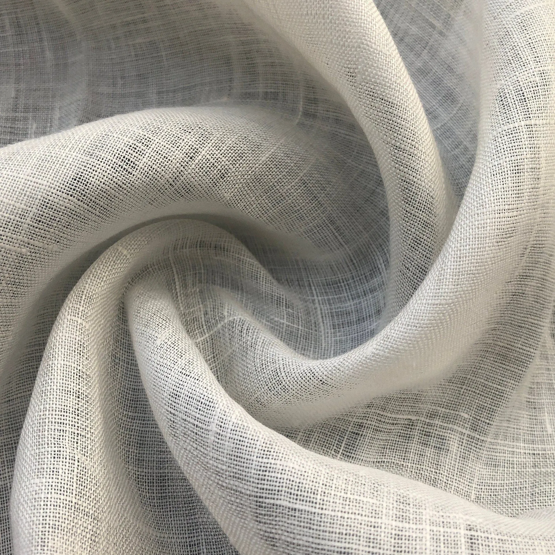 56" 100% Linen Off White 3 OZ Handkerchief Woven Fabric By the Yard