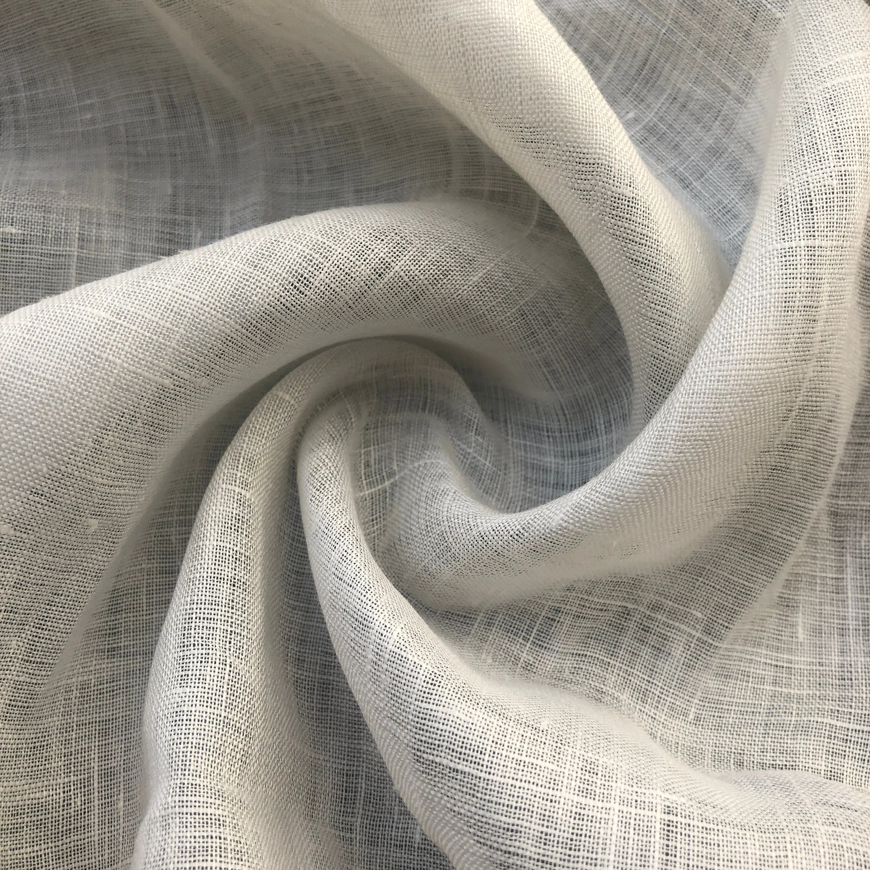 56" 100% Linen Off White 3 OZ Handkerchief Woven Fabric By the Yard