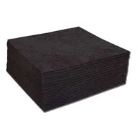 Black Medium Weight (2.5 oz.) Cutaway 14" x 14" Backing Squares (100 Pack)