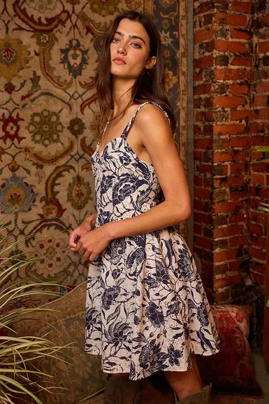 Bucketlist Printed Bustier Mini Dress