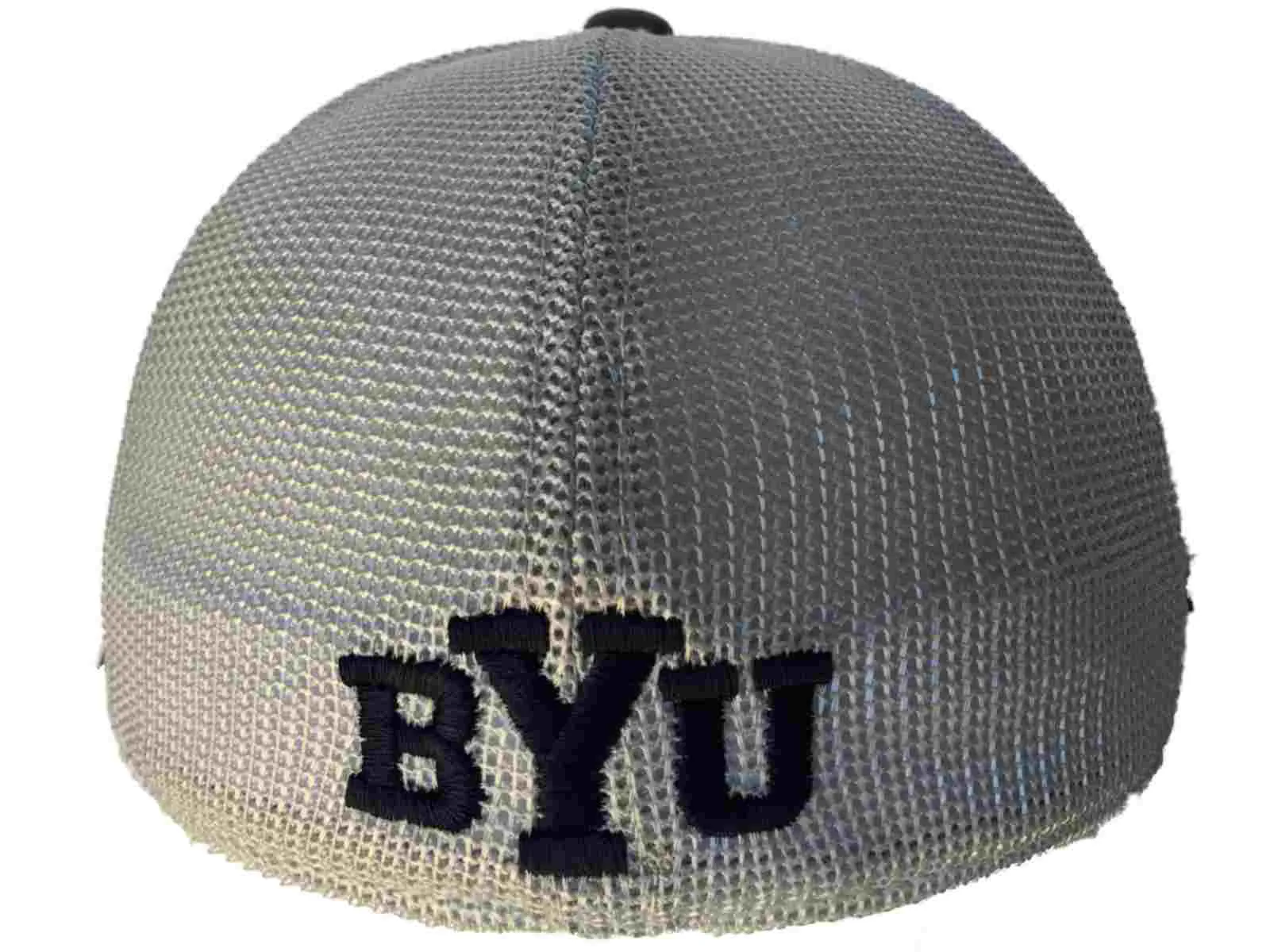 BYU Cougars TOW Gray Putty Two Tone Mesh One Fit Flexfit Hat Cap