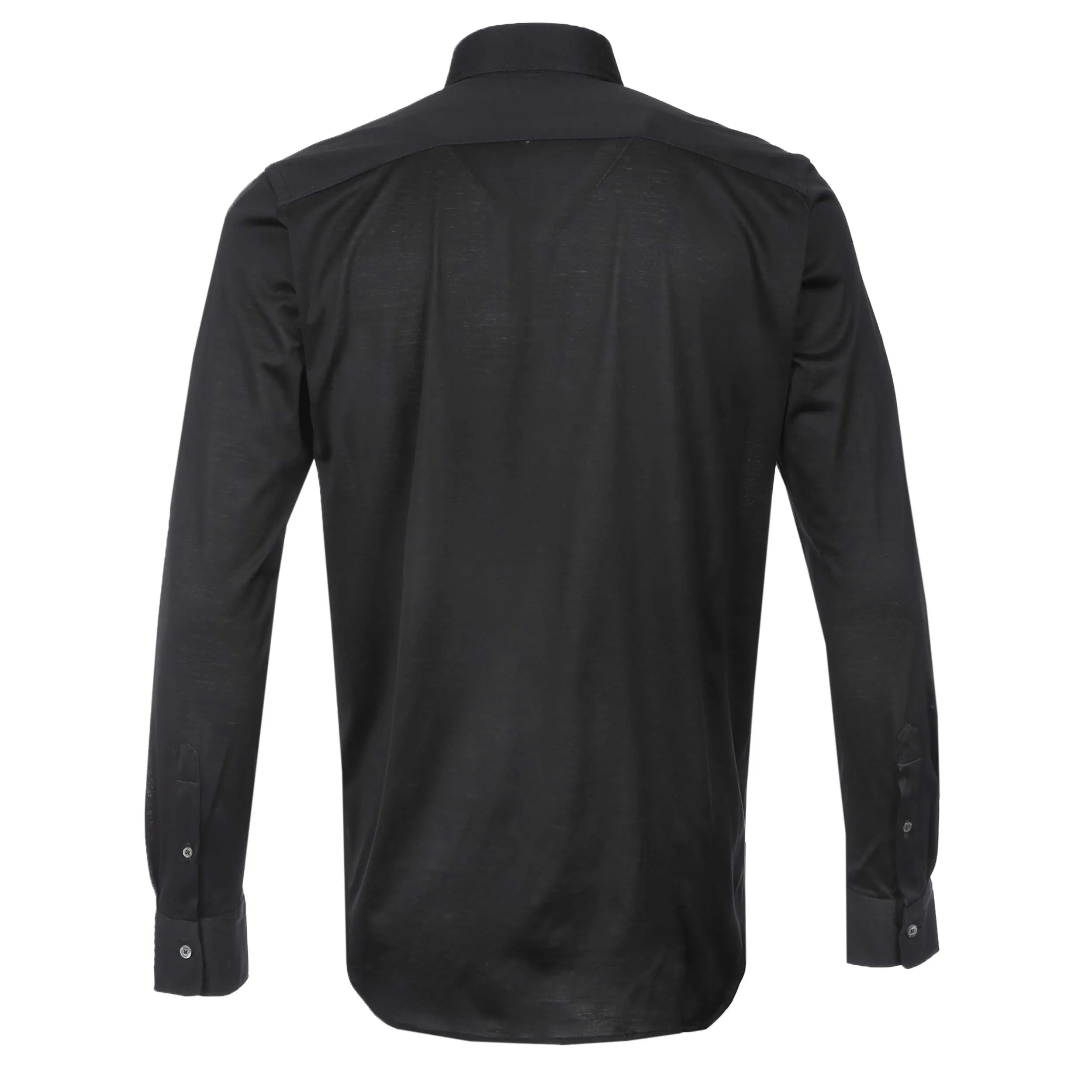 Canali Cotton Shirt in Black