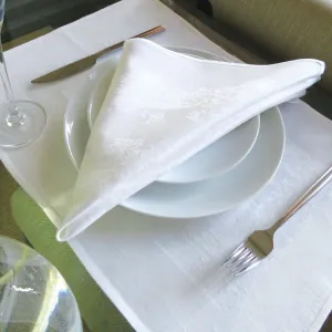 Chrysanthemum Double Damask Irish Linen Napkin