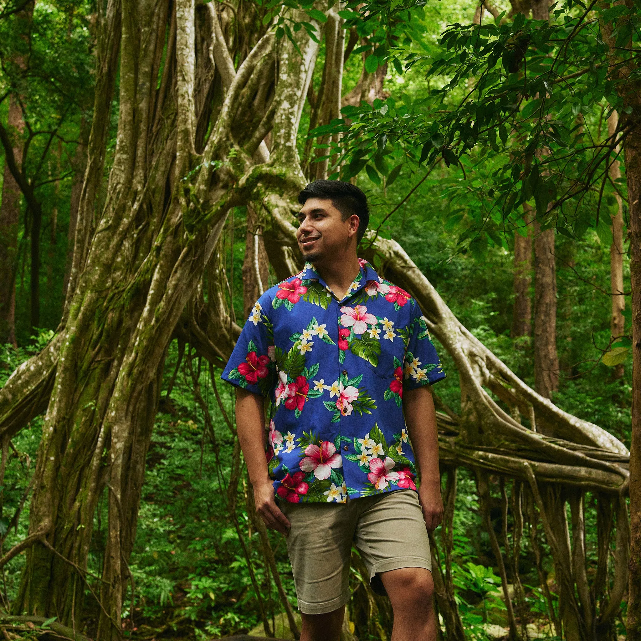 Hibiscus Plumeria Aloha Shirt