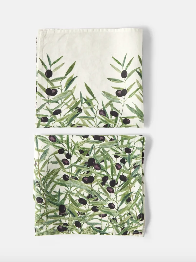 Le Olivier Linen Dinner Napkin