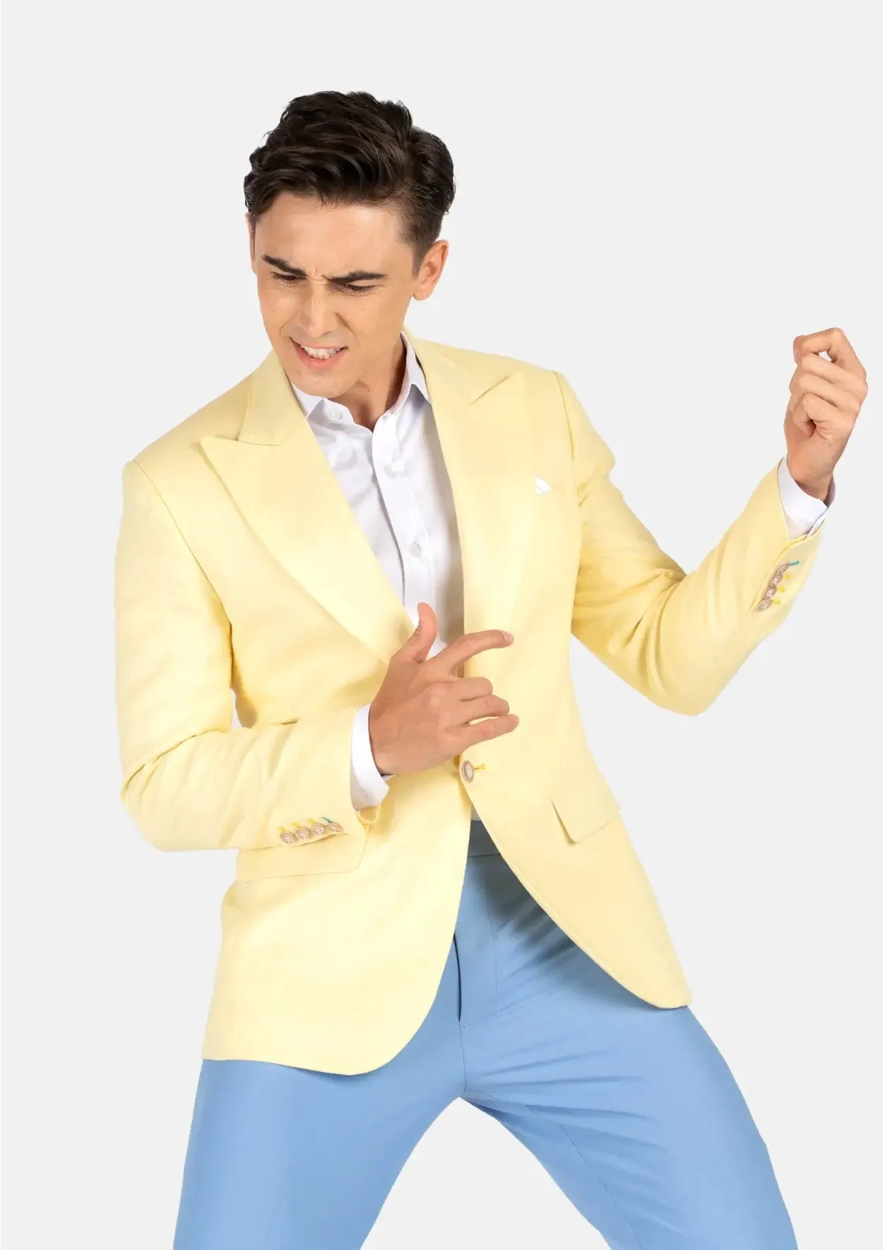 Liberty Light Yellow Linen Jacket