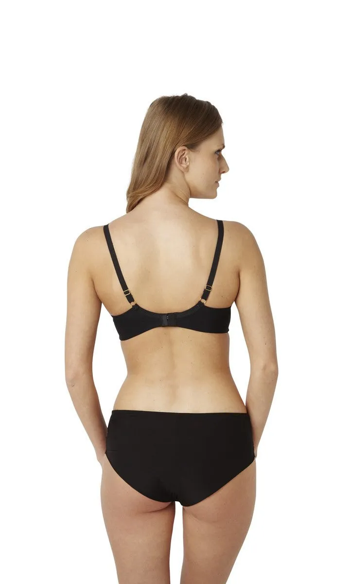 Loren Black & Nude Brief Panty - Panache Black