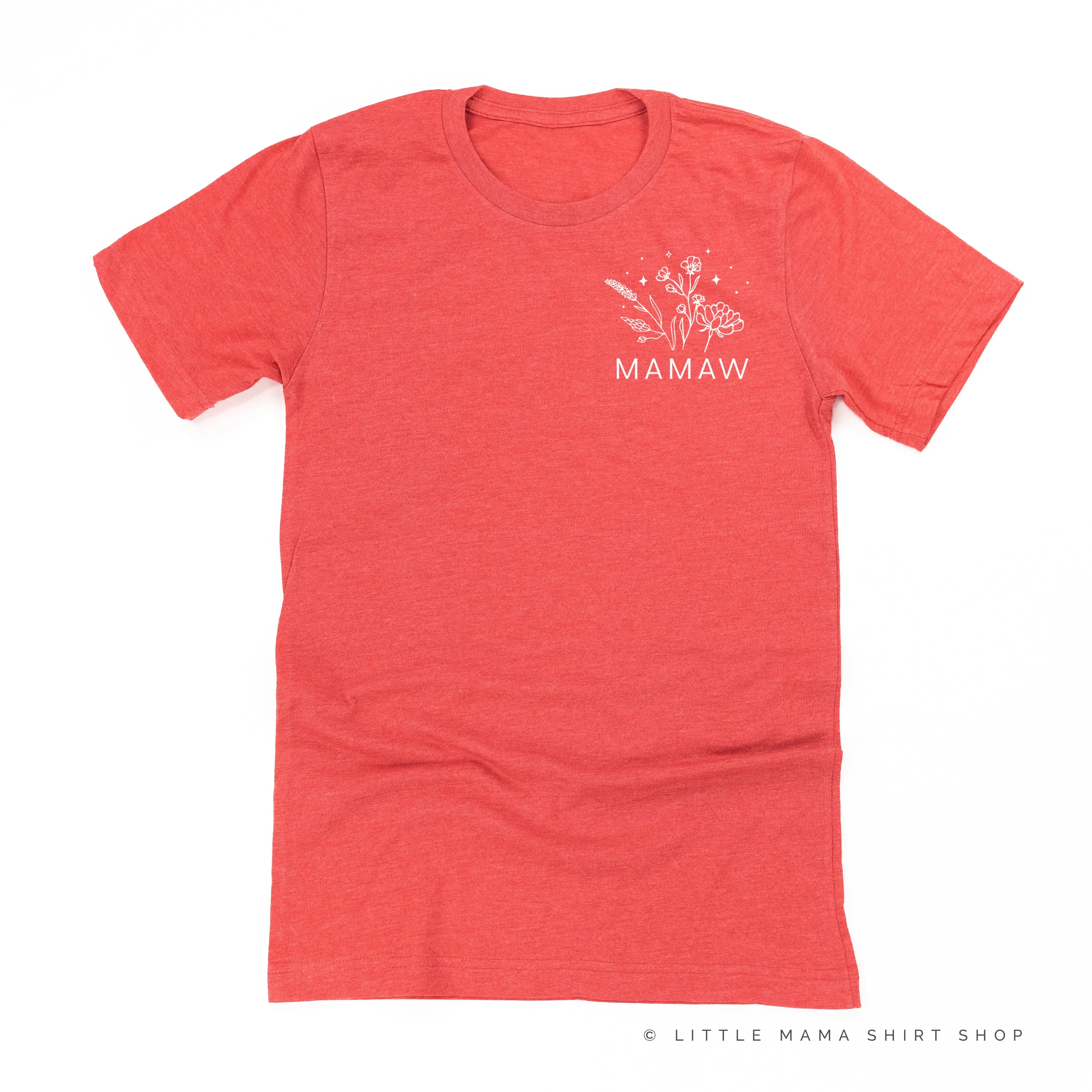 MAMAW - Bouquet - Pocket Size ﻿- Unisex Tee