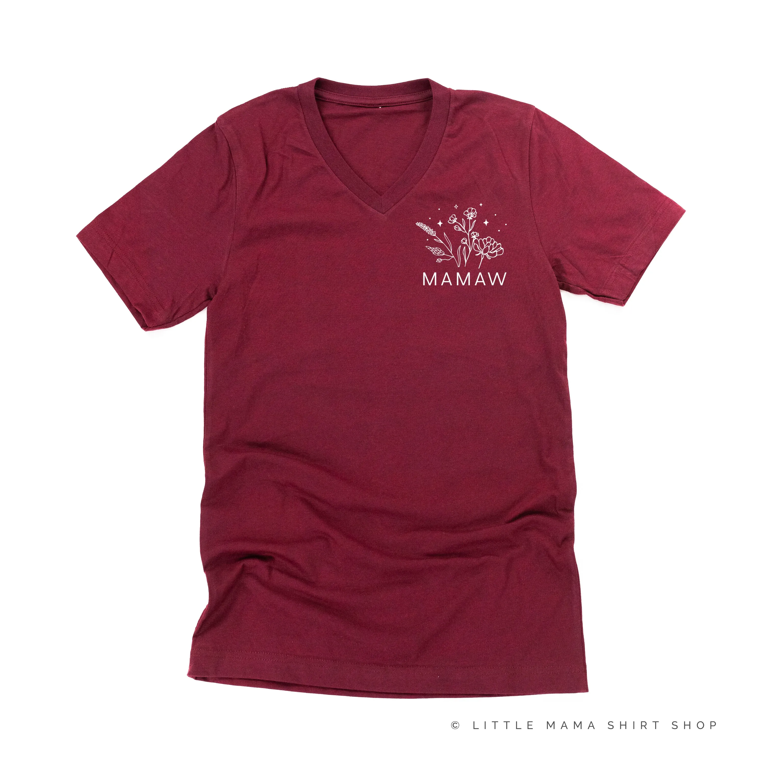 MAMAW - Bouquet - Pocket Size ﻿- Unisex Tee