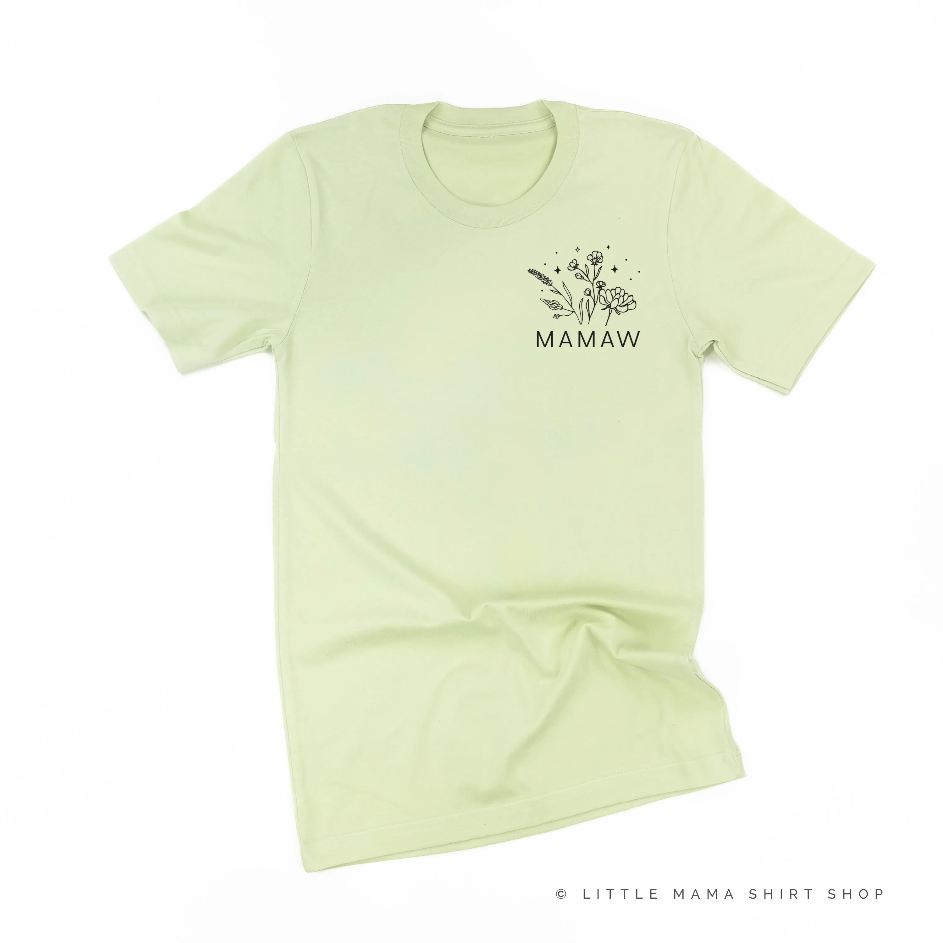 MAMAW - Bouquet - Pocket Size ﻿- Unisex Tee