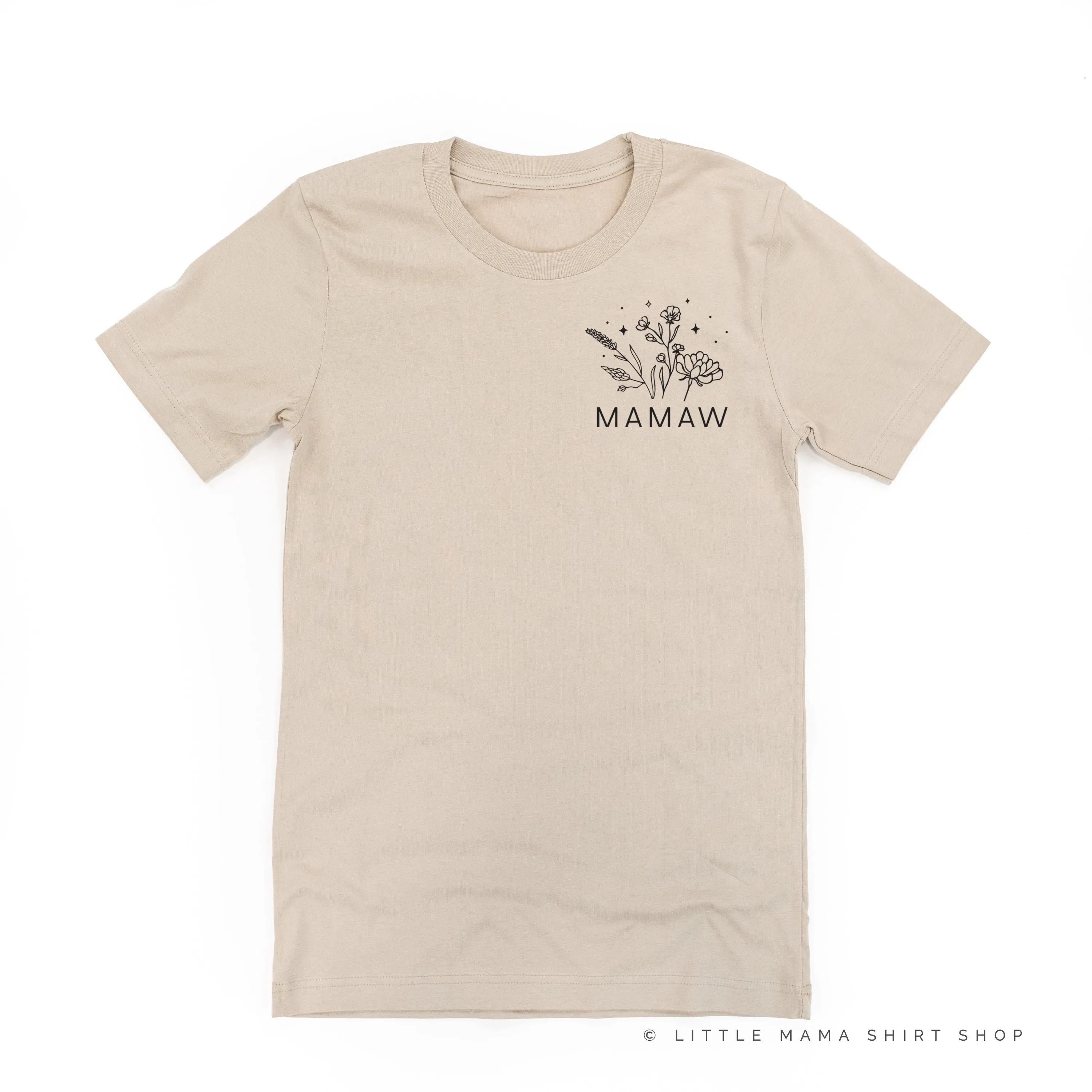MAMAW - Bouquet - Pocket Size ﻿- Unisex Tee