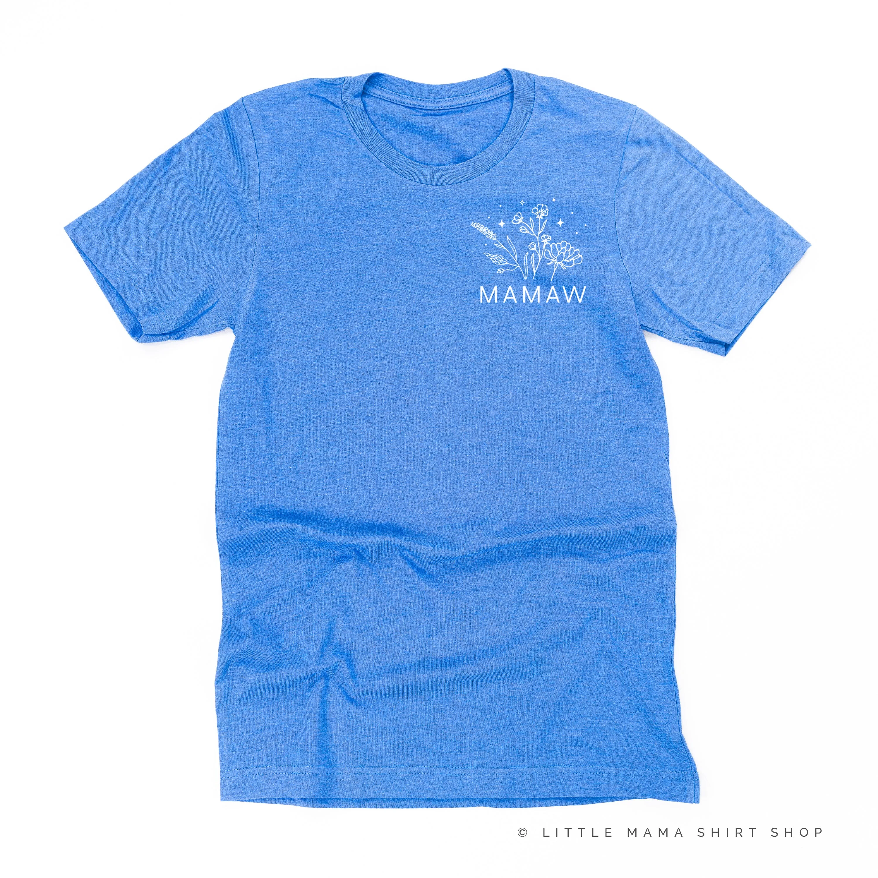 MAMAW - Bouquet - Pocket Size ﻿- Unisex Tee