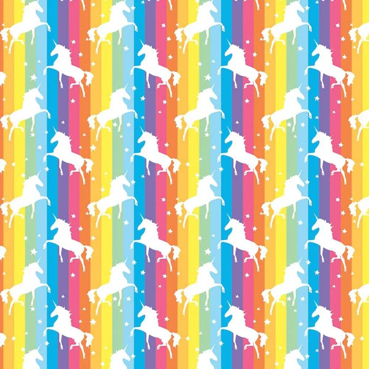 Rainbow Unicorn - Digital Cotton Print