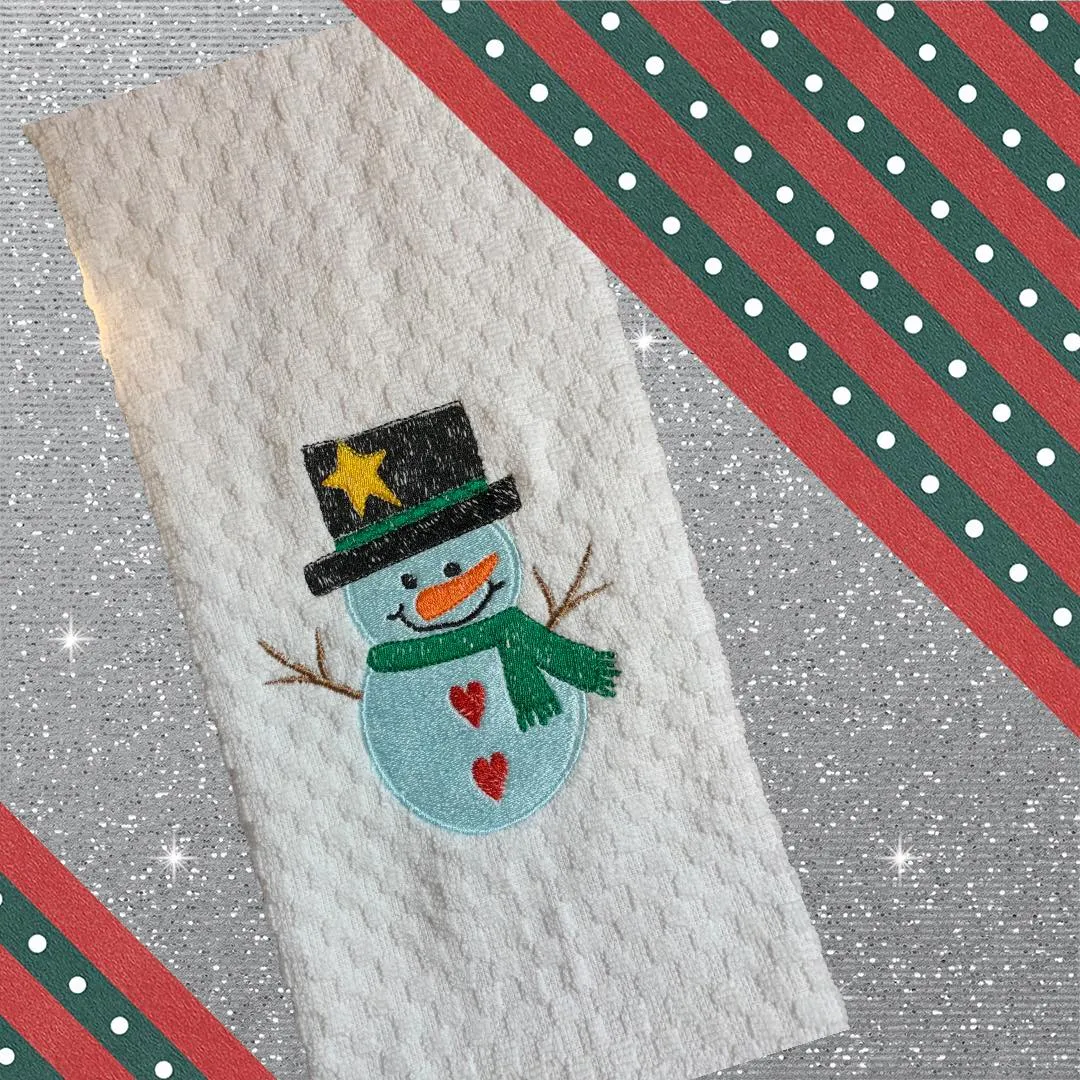Sketchy Country Snowman Christmas Design