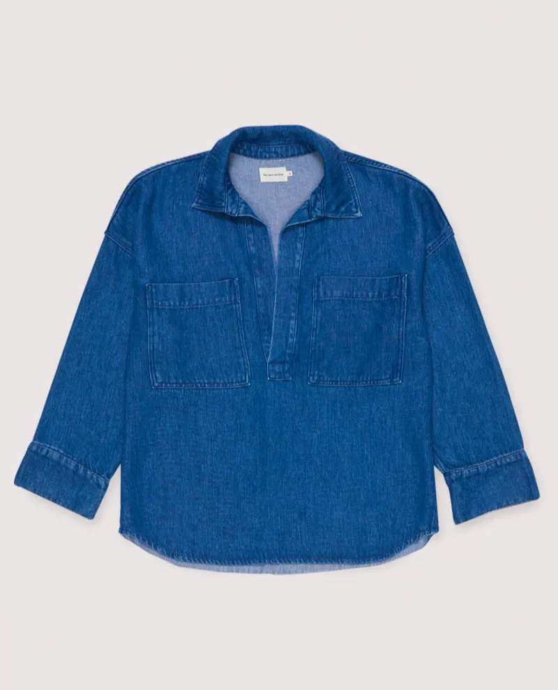The New Society Woodland Denim Blouse