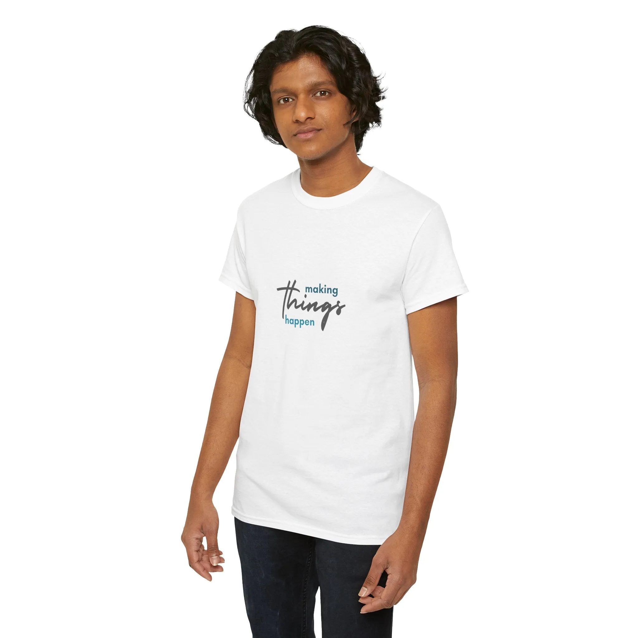 Unisex Heavy Cotton Tee- Making Things Happen