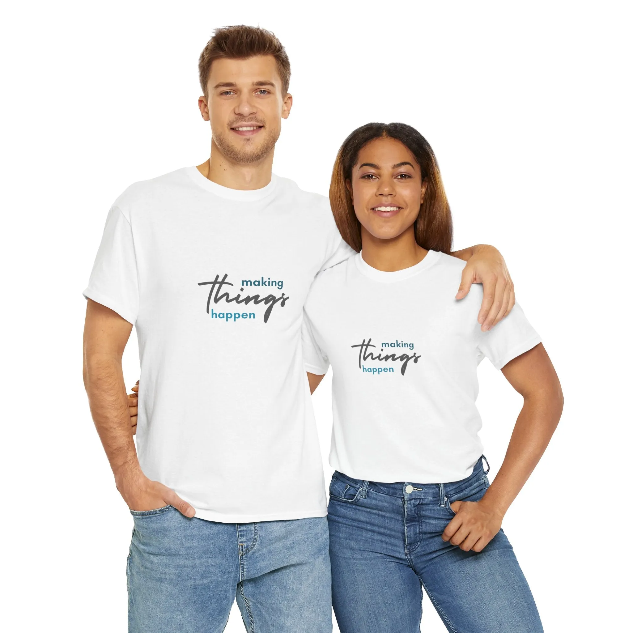 Unisex Heavy Cotton Tee- Making Things Happen