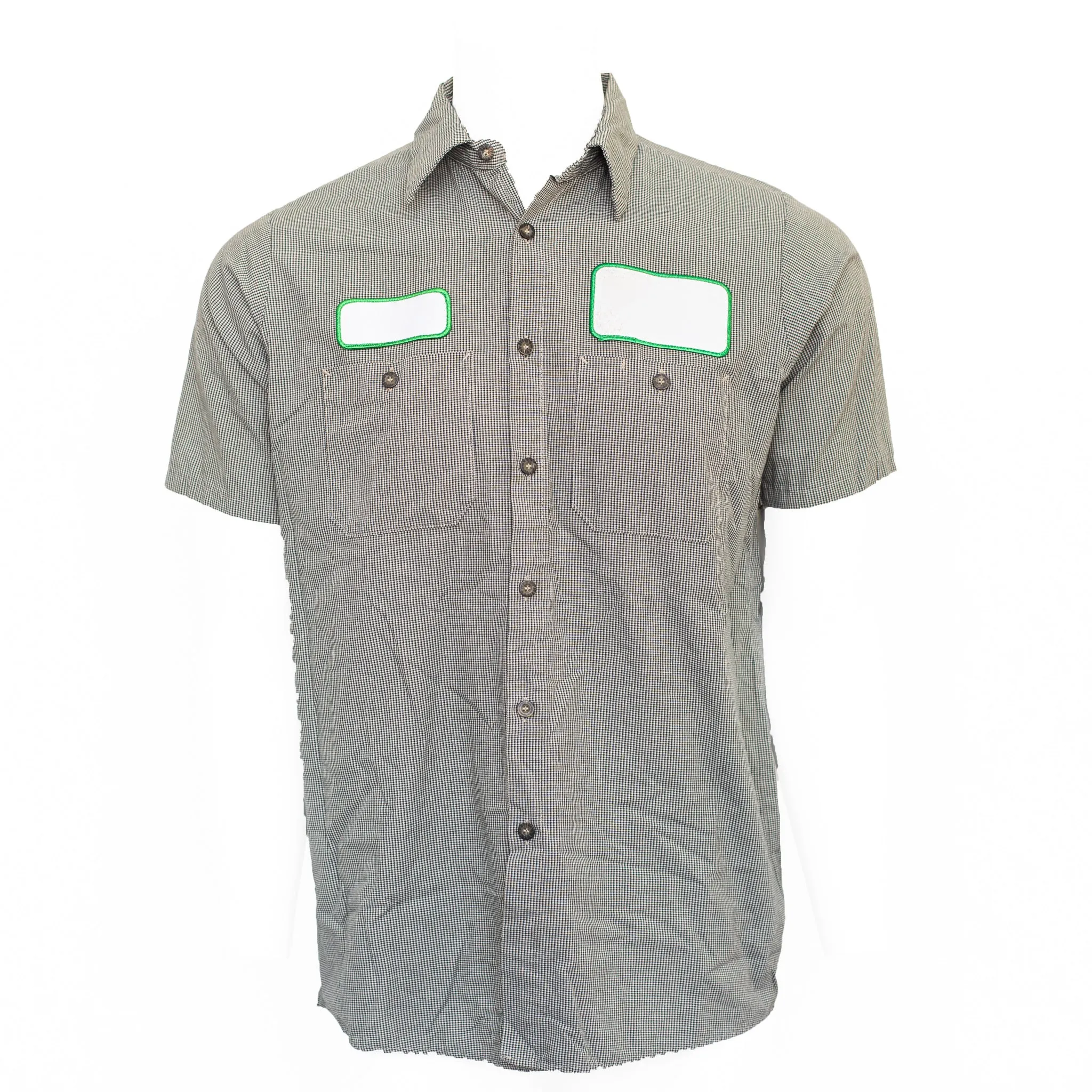 Used Standard MicroCheck Work Shirt - Short Sleeve