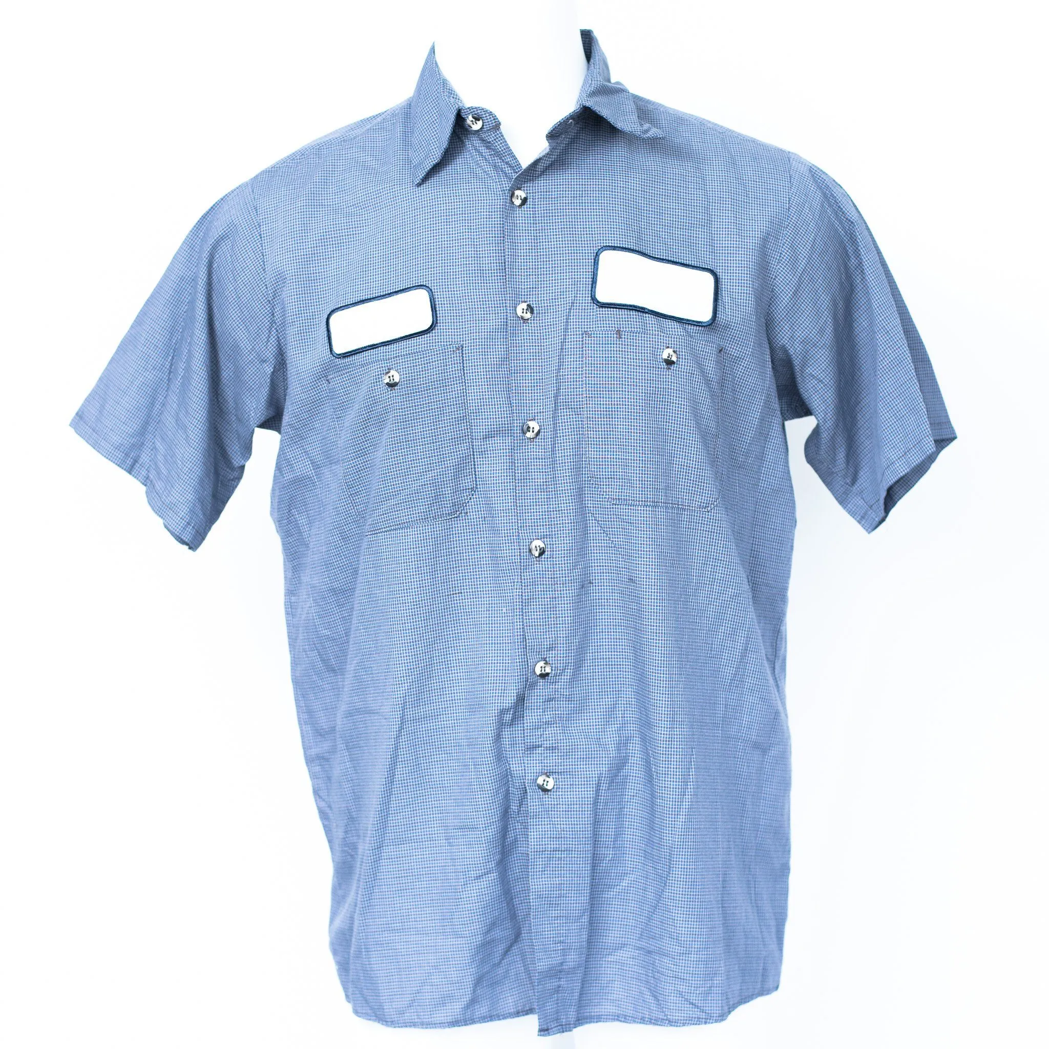 Used Standard MicroCheck Work Shirt - Short Sleeve