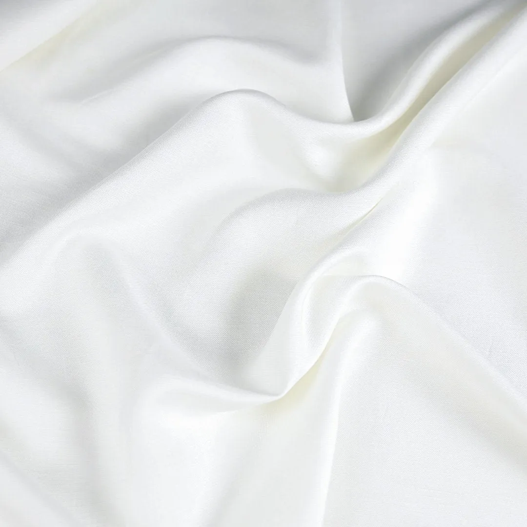 White Linen Blend Fabric 99946