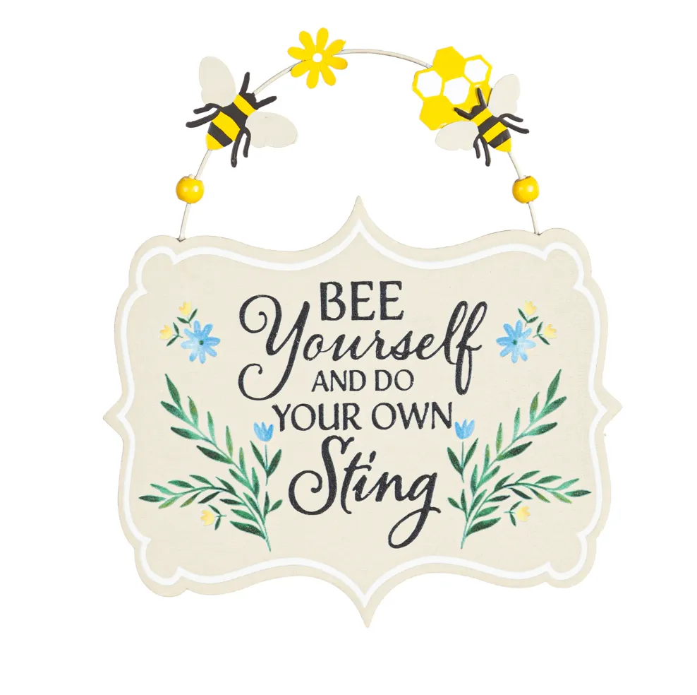 Wood Bee Sign - 6 Styles