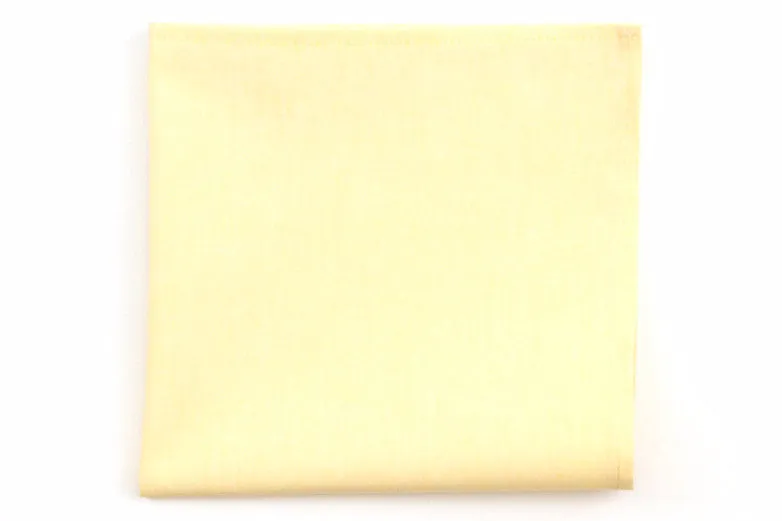 Yellow Chambray Pocket Square